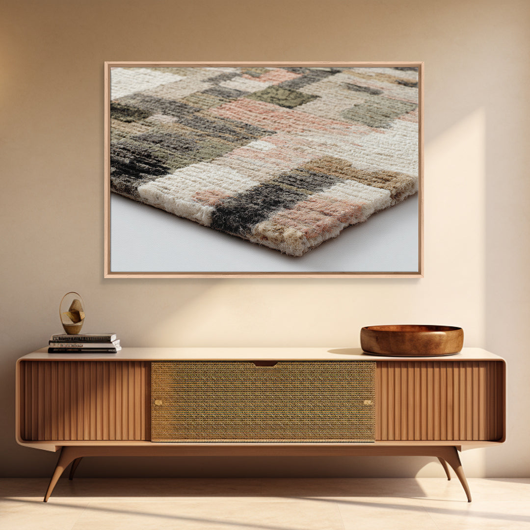 Abstract Woven Texture Framed Canvas Print, Guest Bedroom Art, Printable Wall Art, Bedroom Decor, Abstract Art, Guest, GBA-3x2-18