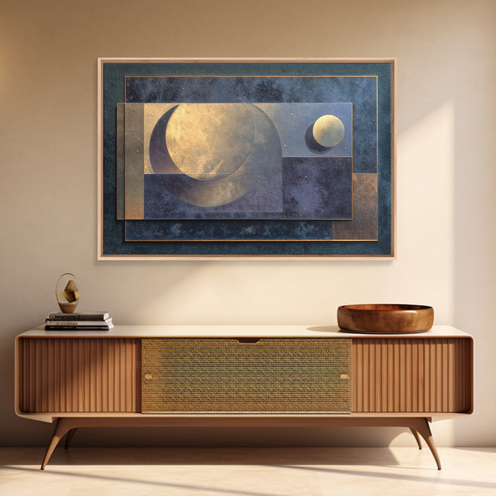 Minimal Moon and Stars Composition Canvas Print, Guest Bedroom Art, Neutral Decor, Bedroom Decor, Fine Art, Guest, Wall Art, GBA-3x2-68