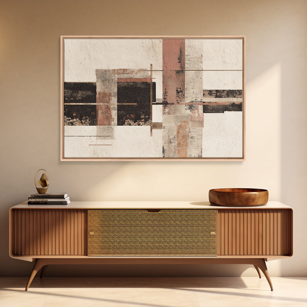 Abstract Woven Texture Framed Canvas Print, Guest Bedroom Art, Bedroom Wall Art, Bedroom Decor, Abstract Art, Guest, GBA-3x2-90
