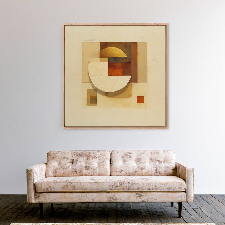 Earthy Plaster Texture Abstract Canvas Print, General Fine Art, Canvas, Living Room Decor, Abstract Art, Canvas Art, GEN-1x1-15
