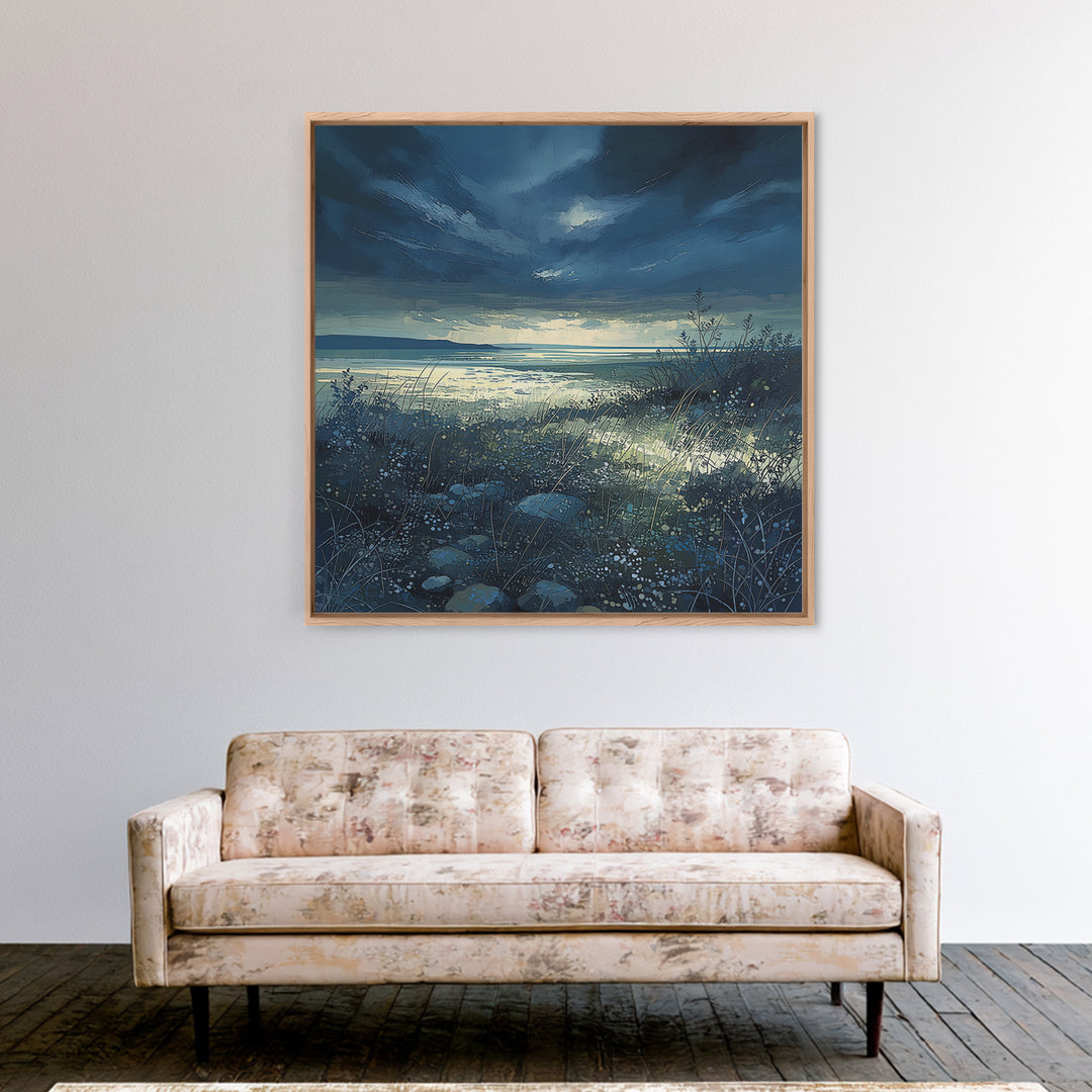 Quiet Abstract Landscape Canvas Print, General Fine Art, Room Decor, Living Room Decor, Fine Art, Digital Prints, GEN-1x1-49