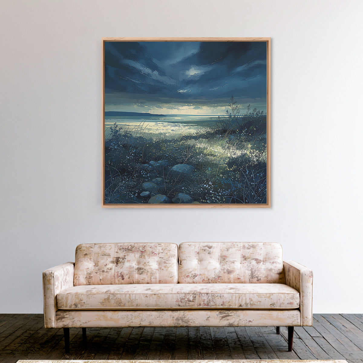 Quiet Abstract Landscape Canvas Print, General Fine Art, Room Decor, Living Room Decor, Fine Art, Digital Prints, GEN-1x1-49