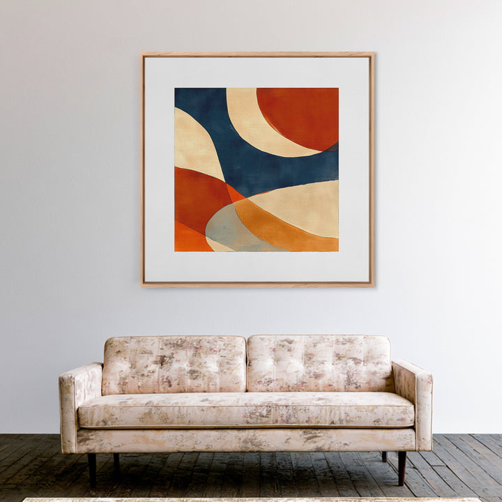 Warm Terracotta Abstract Canvas Print, General Fine Art, Bedroom Decor, Living Room Decor, Abstract Art, Minimalist Decor, GEN-1x1-54