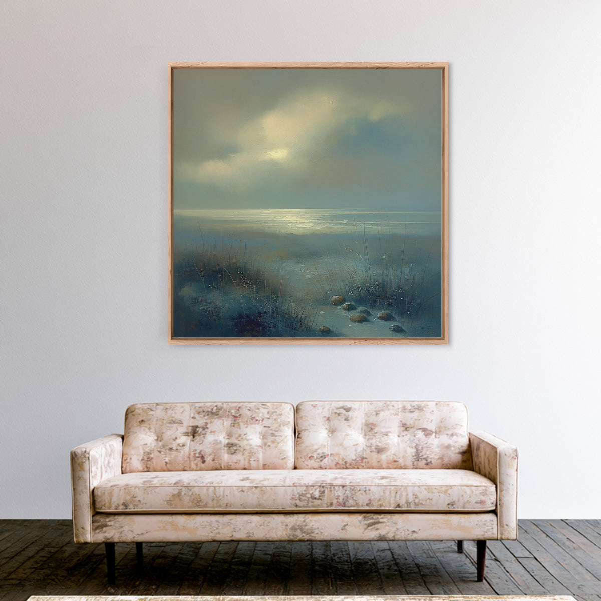 Quiet Abstract Landscape Canvas Print, General Fine Art, Decor, Living Room Decor, Fine Art, Digital Wall Art, GEN-1x1-97