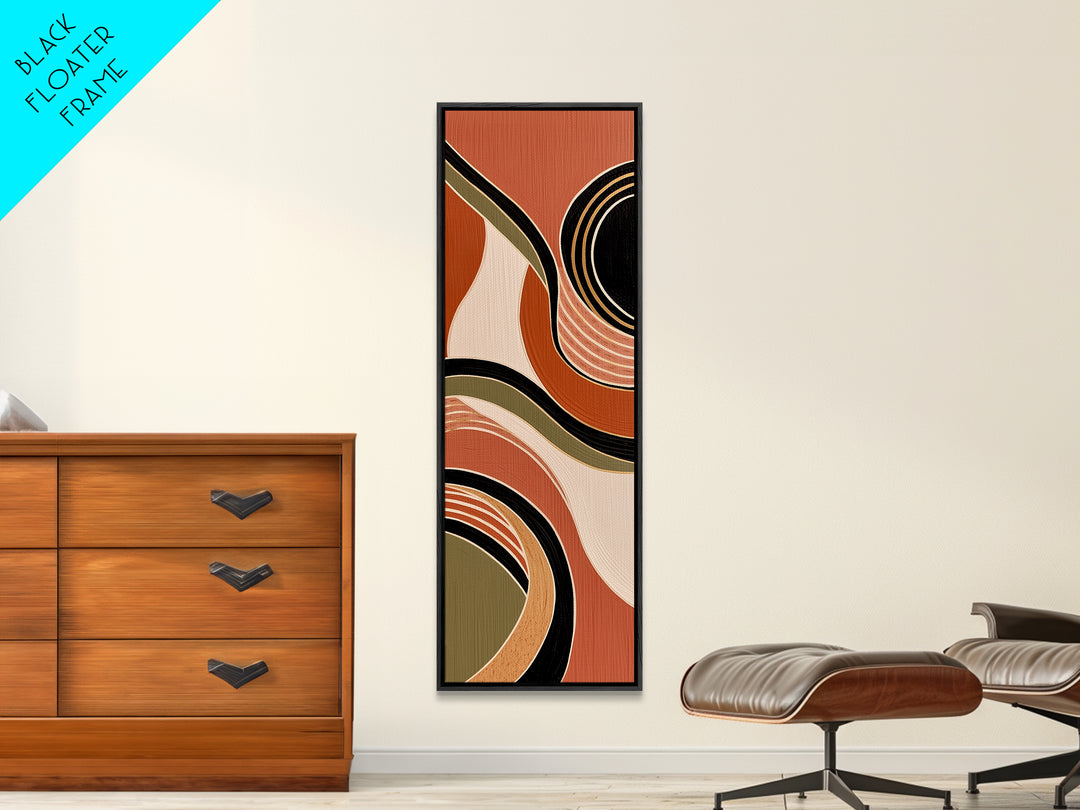 Warm Terracotta Abstract Canvas Print, General Fine Art, Neutral Decor, Living Room Decor, Fine Art, Home Decor, GEN-1x3-18