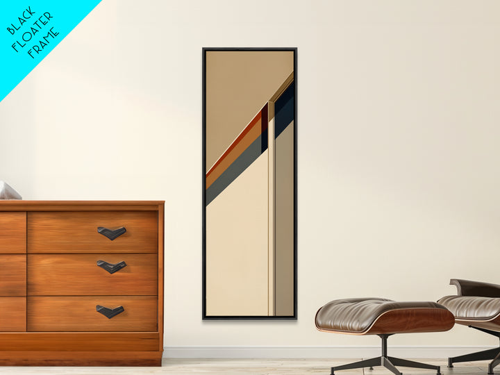 Modern Geometric Composition Canvas Print, General Fine Art, Abstract Art, Living Room Decor, Fine Art, Textured Painting, GEN-1x3-22