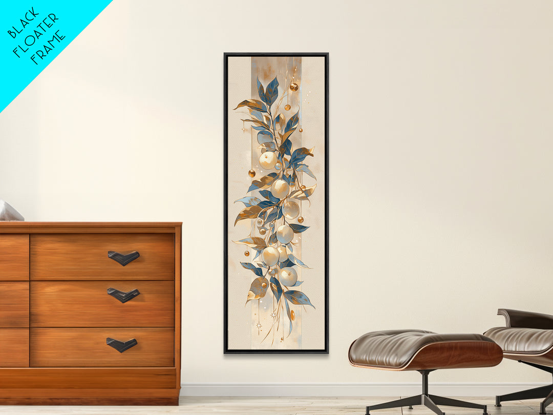 Simple Still Life of Fruit and Linen Canvas Print, General Fine Art, Art, Living Room Decor, Abstract Art, Mid Century Modern, GEN-1x3-28