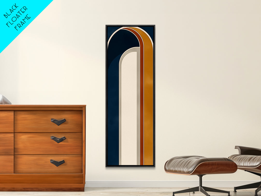Monochrome Architectural Arch Composition Canvas Print, General Fine Art, Print, Living Room Decor, Watercolor Art, GEN-1x3-48