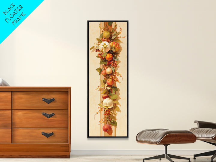 Simple Still Life of Fruit and Linen Framed Canvas Print, General Fine Art, Art Deco, Living Room Decor, Fine Art, GEN-1x3-76