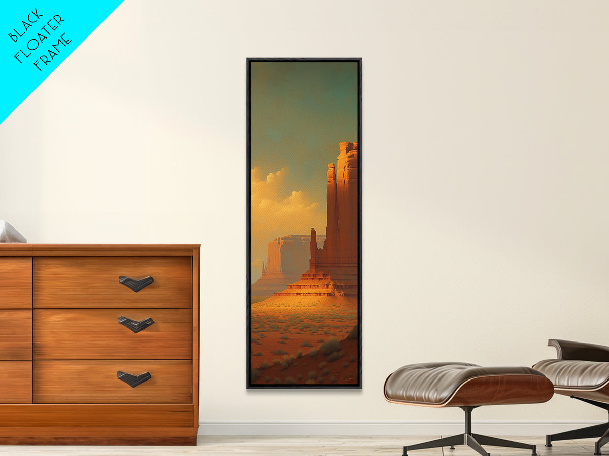 Serene Desert Horizon Canvas Print, General Fine Art, Poster, Living Room Decor, Fine Art, Wall Art Prints, Mid Century Modern, GEN-1x3-77
