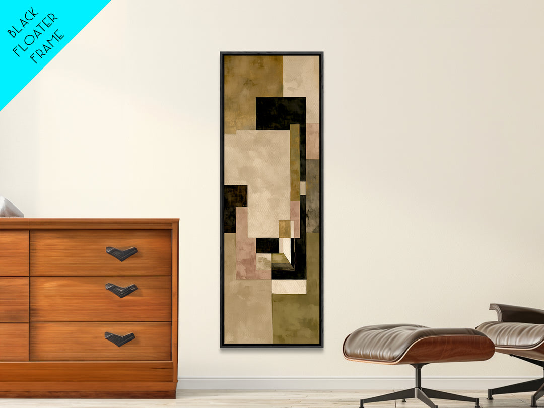 Earthy Plaster Texture Abstract Canvas Print, General Fine Art, Luxury Decor, Living Room Decor, Abstract Art, GEN-1x3-99