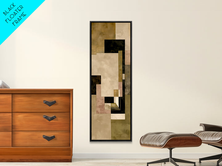 Earthy Plaster Texture Abstract Canvas Print, General Fine Art, Luxury Decor, Living Room Decor, Abstract Art, GEN-1x3-99