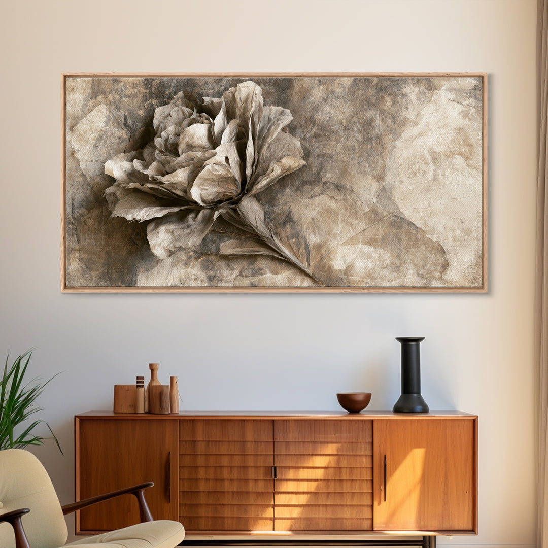 Minimal Birds in Flight over an Open Framed Canvas Print, General Fine Art, Room Decor, Living Room Decor, Fine Art, GEN-2x1-42