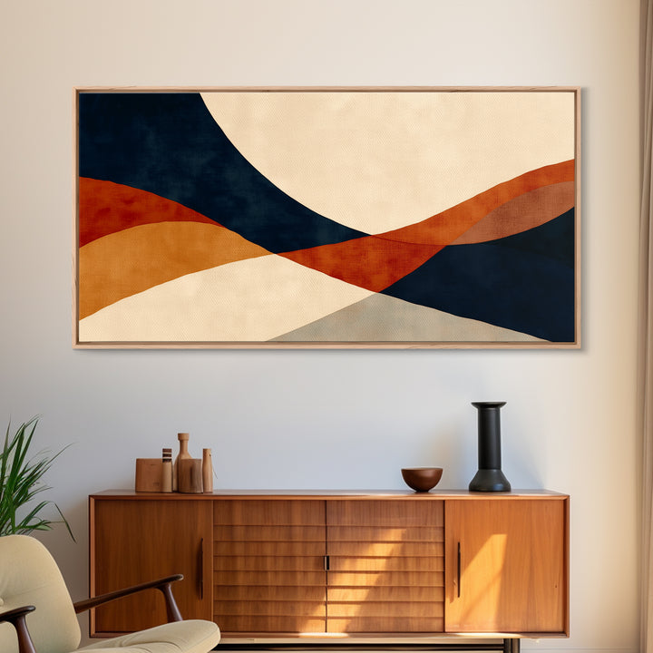 Warm Terracotta Abstract Canvas Print, General Fine Art, Print, Living Room Decor, Abstract Art, Art Deco, Wall Hanging, GEN-2x1-98