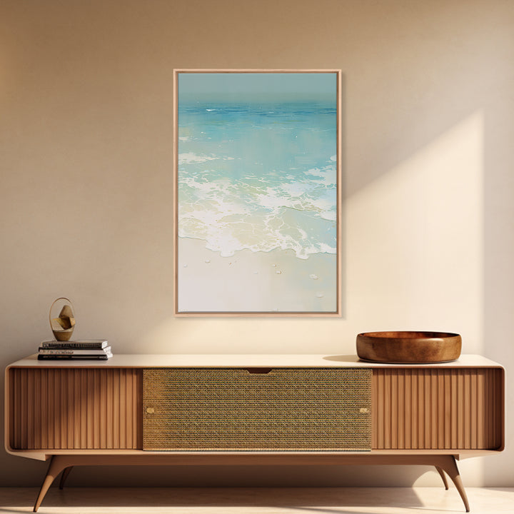 Coastal Water Study Framed Canvas Print, General Fine Art, Art Print, Living Room Decor, Fine Art, Original Art, GEN-2x3-13