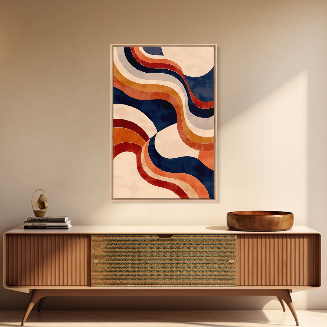 Warm Terracotta Abstract Canvas Print, General Fine Art, Wall Art, Living Room Decor, Abstract Art, Printable, GEN-2x3-14