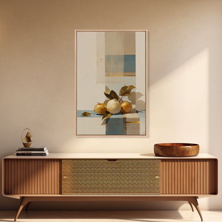 Simple Still Life of Fruit and Linen Canvas Print, General Fine Art, Decor, Living Room Decor, Fine Art, Digital Wall Art, GEN-2x3-72