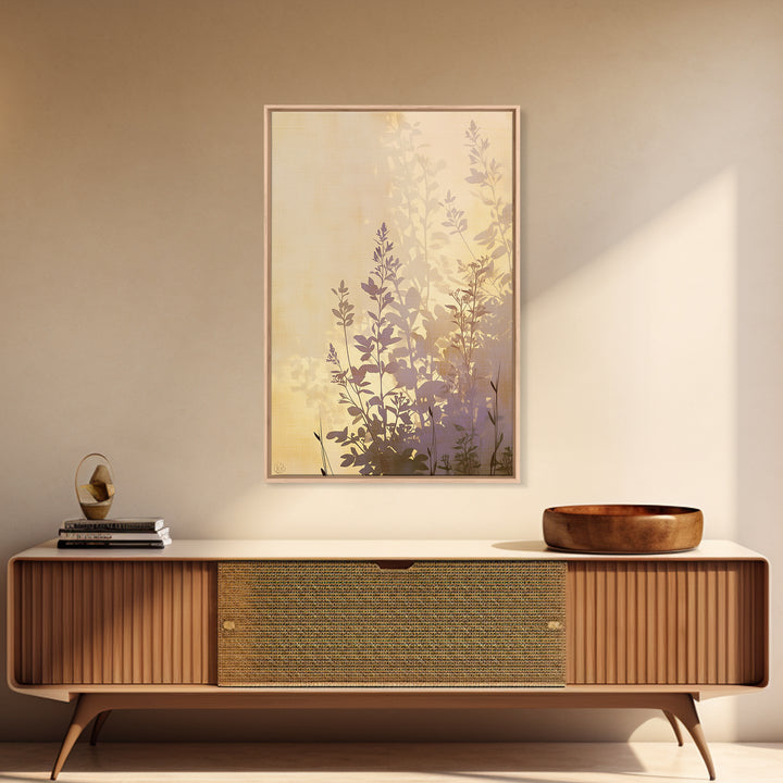Botanical Silhouette Series Canvas Print, General Fine Art, Large Wall Art, Living Room Decor, Fine Art, Modern Decor, GEN-2x3-77