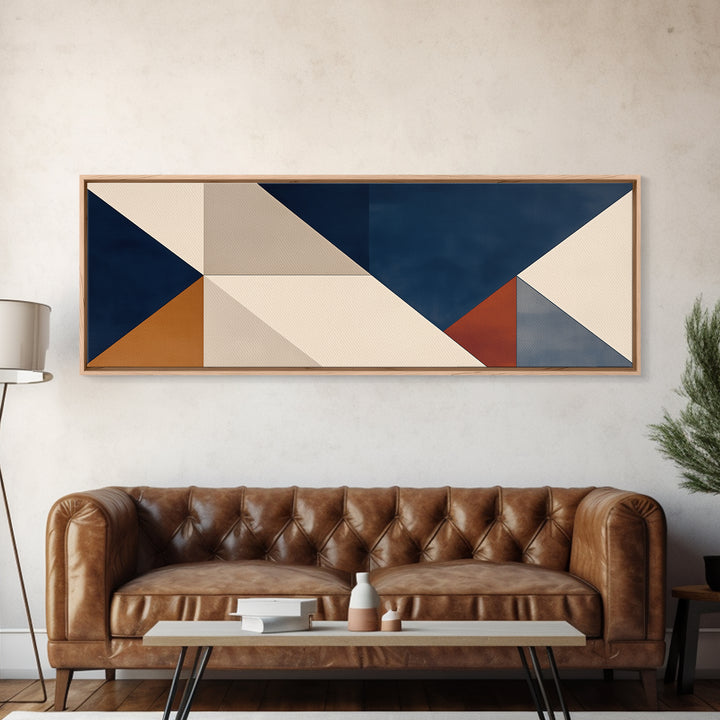 Modern Geometric Composition Canvas Print, General Fine Art, Wall Art Prints, Living Room Decor, Abstract Art, GEN-3x1-26