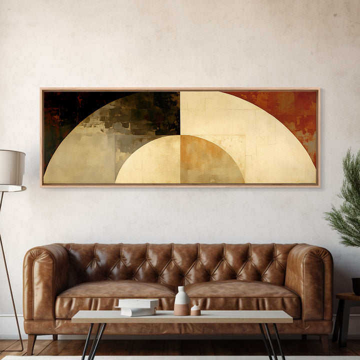 Monochrome Architectural Arch Composition Framed Canvas Print, General Fine Art, Bedroom Decor, Living Room Decor, Oil Painting, GEN-3x1-28