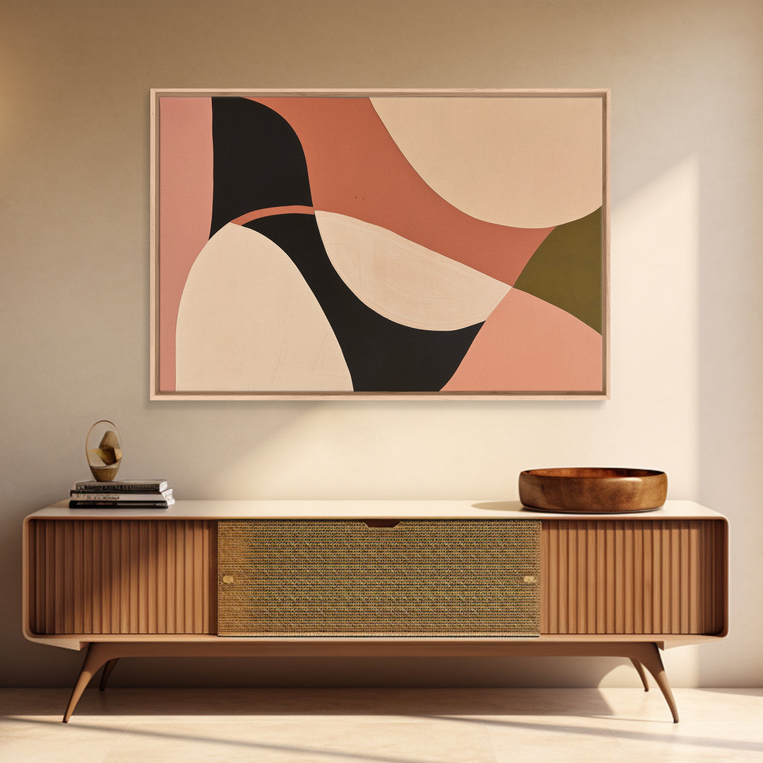 Warm Terracotta Abstract Canvas Print, General Fine Art, Original Art, Living Room Decor, Abstract Art, Boho Decor, GEN-3x2-34