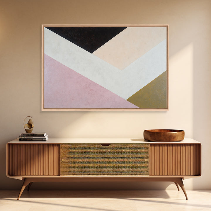 Modern Geometric Composition Canvas Print, General Fine Art, Oil Painting, Living Room Decor, Abstract Art, Gallery Decor, GEN-3x2-62