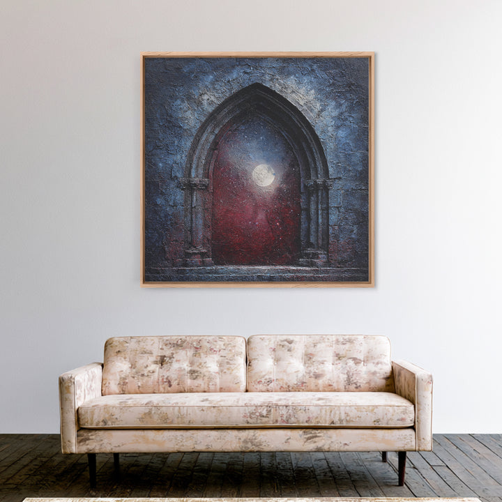 Gothic Archway Filled Canvas Print, Gothic Art, Whimsigoth Decor, Living Room Decor, Fine Art, Gothic, Witchy Home Decor, GOT-1x1-35