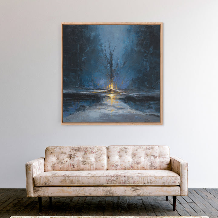 Haunted Forest Path Framed Canvas Print, Gothic Art, Moody Wall Art, Living Room Decor, Fine Art, Gothic, Wall Decor, GOT-1x1-43