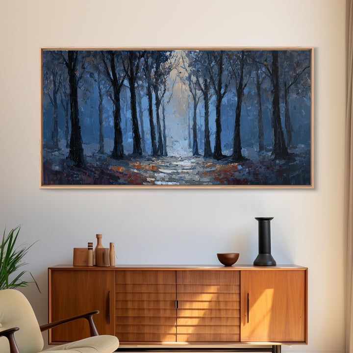 Haunted Forest Path Canvas Print, Gothic Art, Art Prints, Living Room Decor, Gothic, Dark Academia Decor, Whimsigoth Decor, GOT-2x1-39
