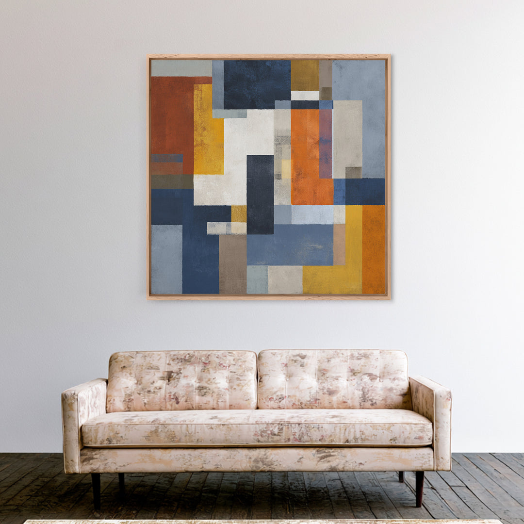 Domino Tiles Arranged Framed Canvas Print, Game Room Art, African American Art, Game Room Decor, Abstract Art, Play, GRA-1x1-16