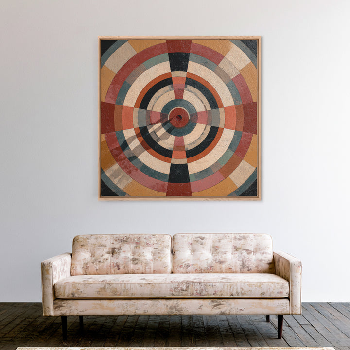 Dartboard Bullseye with Dynamic Motion Framed Canvas Print, Game Room Art, Gallery Decor, Game Room Decor, Fine Art, Play, GRA-1x1-32
