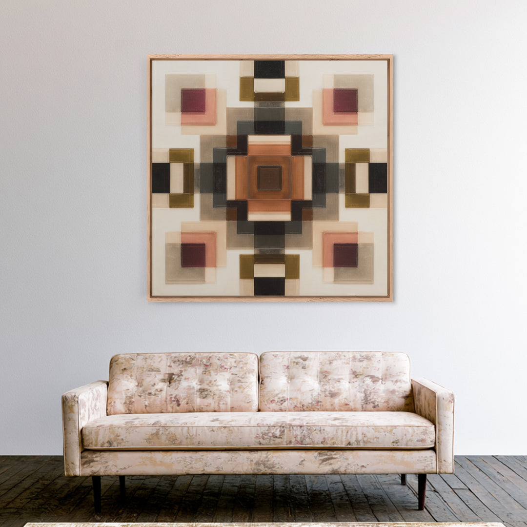 Domino Tiles Arranged Framed Canvas Print, Game Room Art, Trendy Wall Art, Game Room Decor, Abstract Art, Play, GRA-1x1-64