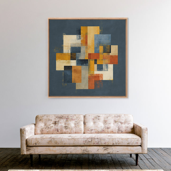 Domino Tiles Arranged Framed Canvas Print, Game Room Art, Textured Painting, Game Room Decor, Fine Art, Play, New Home Gift, GRA-1x1-88