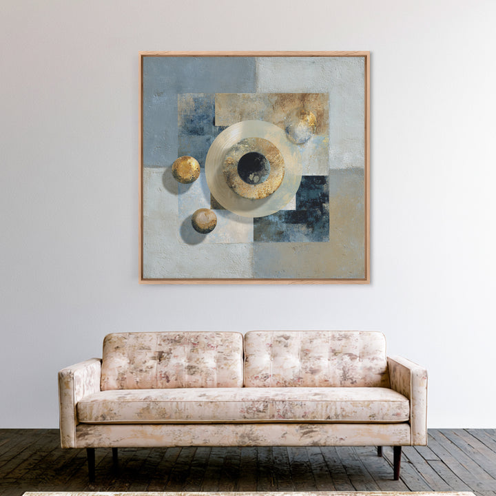Air Hockey Puck Canvas Print, Game Room Art, Kids Room Wall Art, Game Room Decor, Fine Art, Play, Textured Painting, GRA-1x1-90