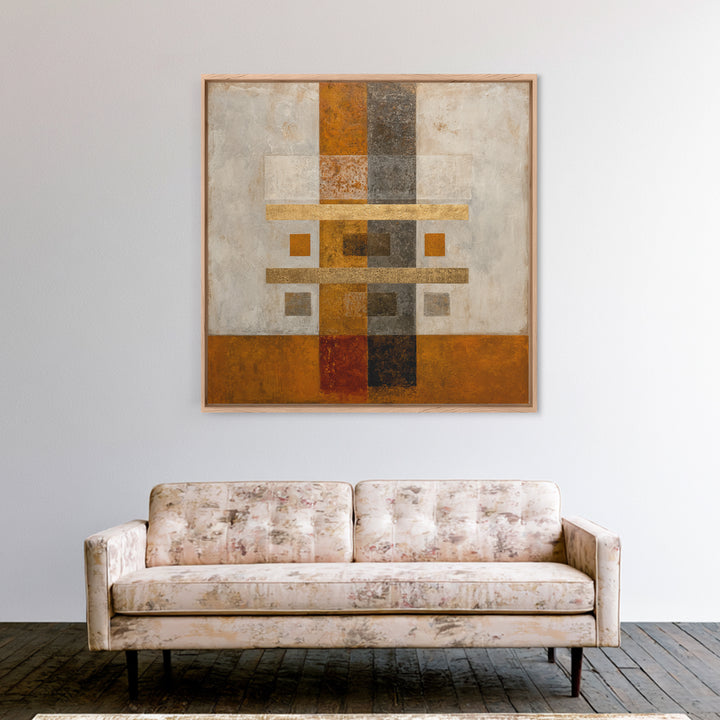 Scoreboard Numbers as Abstract Design Framed Canvas Print, Game Room Art, Classroom Decor, Game Room Decor, Fine Art, Play, GRA-1x1-96