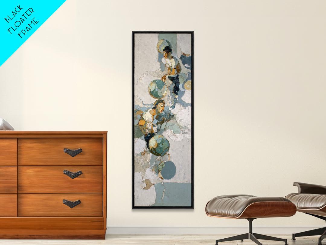 Old School Game Controller Canvas Print, Game Room Art, Art Print, Game Room Decor, Oil Painting, Play, Canvas Art, Black Art, GRA-1x3-90