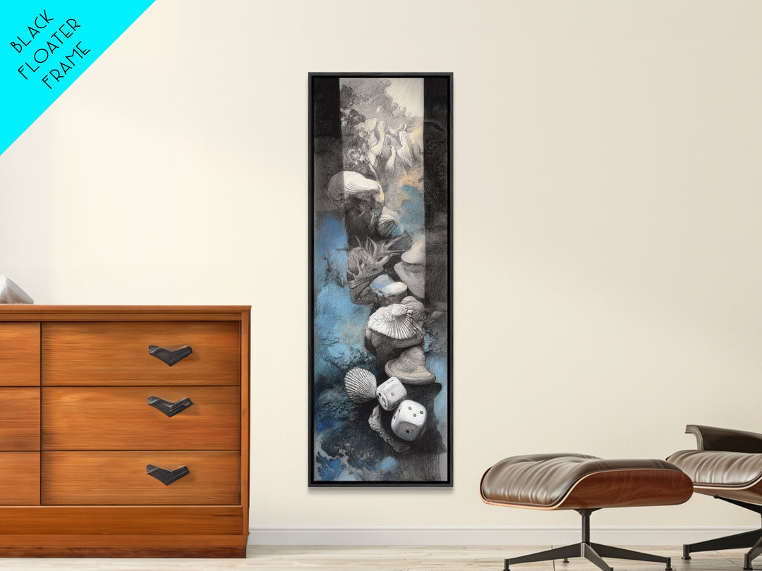 Dartboard Bullseye with Dynamic Motion Framed Canvas Print, Game Room Art, Black Woman Art, Game Room Decor, Fine Art, Play, GRA-1x3-92