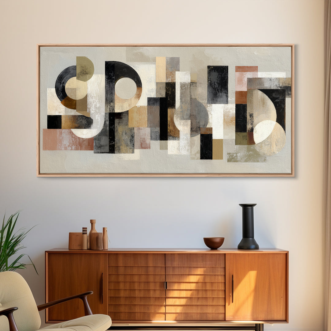 Scoreboard Numbers as Abstract Design Framed Canvas Print, Game Room Art, Statement Artwork, Game Room Decor, Fine Art, Play, GRA-2x1-20