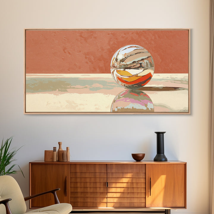 Pinball Silver Ball Canvas Print, Game Room Art, Contemporary Art, Game Room Decor, Fine Art, Play, Bedroom Wall Art, GRA-2x1-41