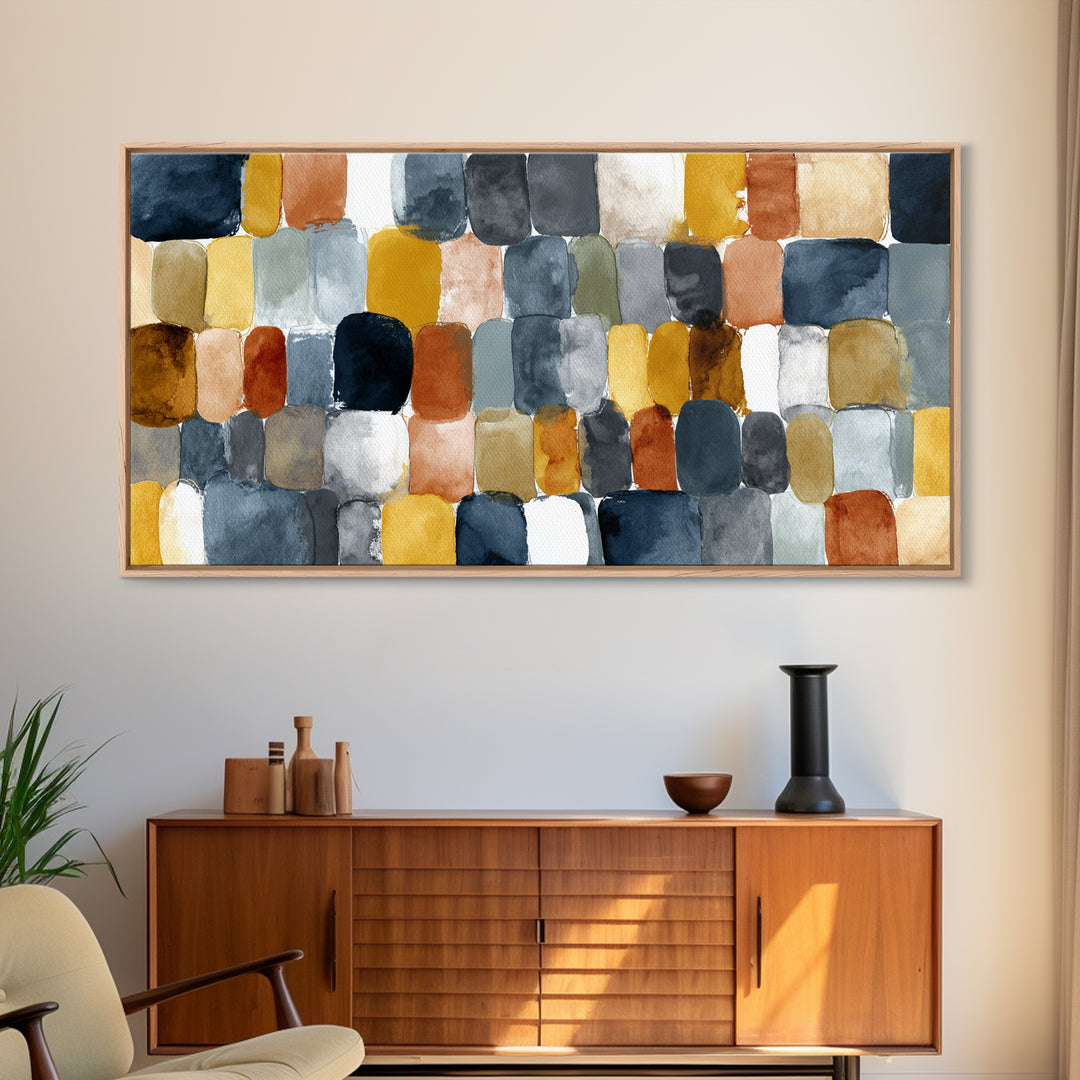 Domino Tiles Arranged Framed Canvas Print, Game Room Art, Canvas Wall Art, Game Room Decor, Fine Art, Play, Masculine Wall Art, GRA-2x1-60