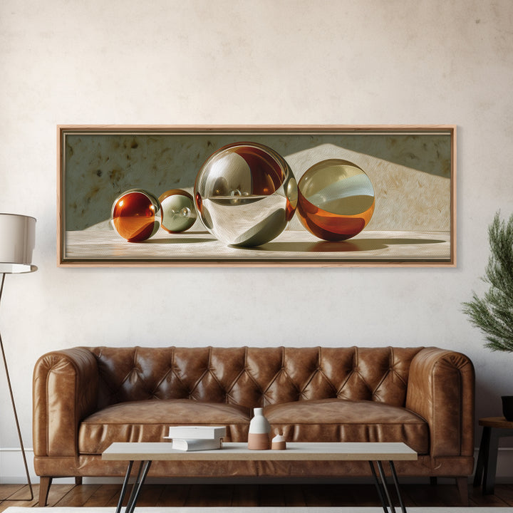 Pinball Silver Ball Canvas Print, Game Room Art, Playroom Wall Decor, Game Room Decor, Oil Painting, Play, Statement Artwork, GRA-3x1-85