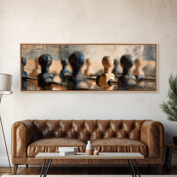 Foosball Player Figures Canvas Print, Game Room Art, Gallery Decor, Game Room Decor, Fine Art, Play, Contemporary Art, GRA-3x1-97