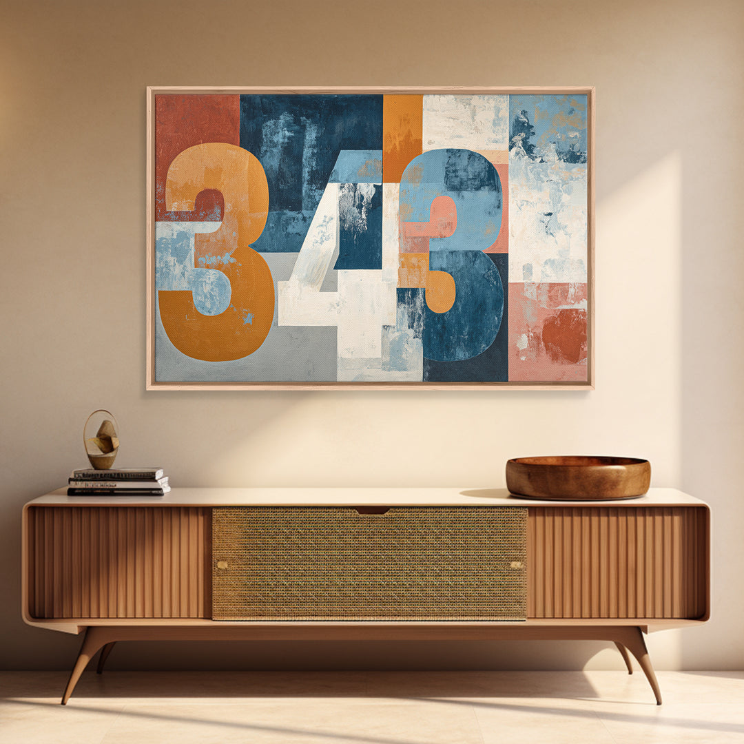 Scoreboard Numbers as Abstract Design Canvas Print, Game Room Art, Original Art, Game Room Decor, Play, Trendy Wall Art, GRA-3x2-4