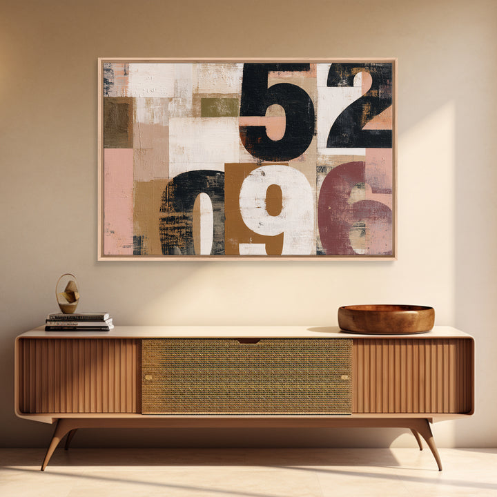 Scoreboard Numbers as Abstract Design Canvas Print, Game Room Art, Black Woman Art, Game Room Decor, Fine Art, Play, Retro Art, GRA-3x2-52