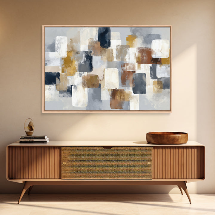 Domino Tiles Arranged Framed Canvas Print, Game Room Art, Luxury Decor, Game Room Decor, Abstract Art, Play, Canvas Wall Art, GRA-3x2-92