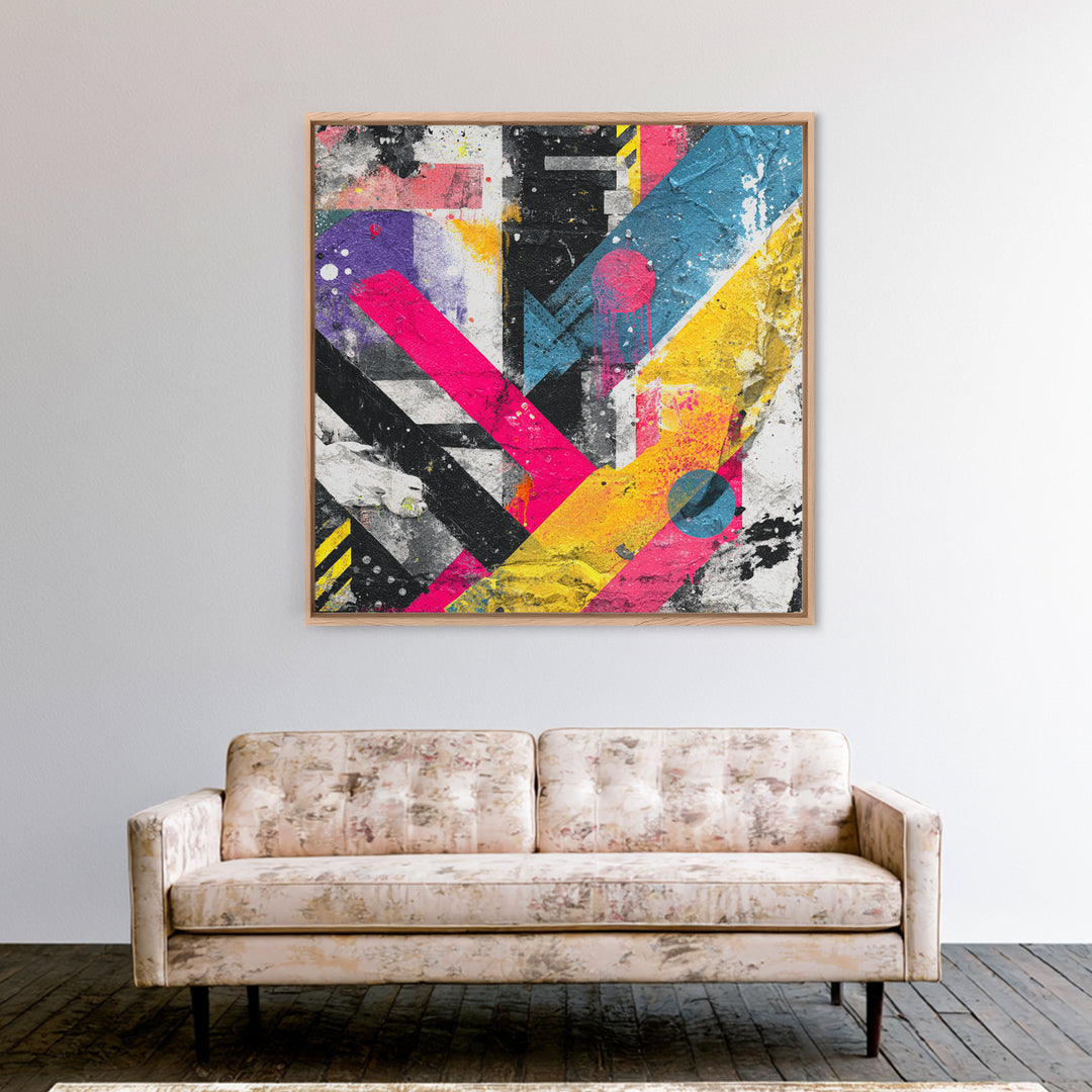 Wildstyle Arrows and Loops as Abstraction Canvas Print, Graffiti Art, Original Art, Living Room Decor, Abstract Art, Street, GRF-1x1-15