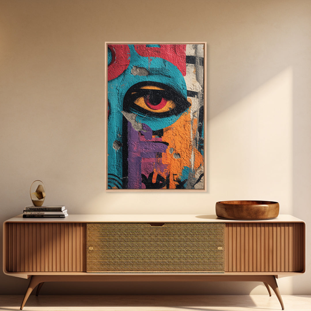 Wildstyle Arrows and Loops as Abstraction Canvas Print, Graffiti Art, Room Decor, Living Room Decor, Abstract Art, Street, GRF-2x3-23