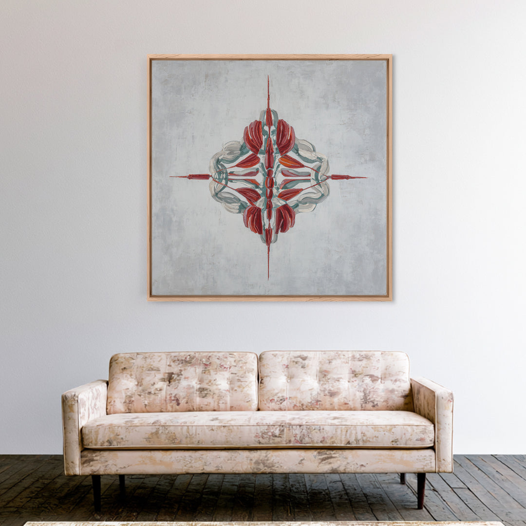 Abstract Muscle Anatomy Framed Canvas Print, Gym Art, Fine Art Print, Gym Decor, Abstract Art, Strength, Wall Decor, GYM-1x1-80