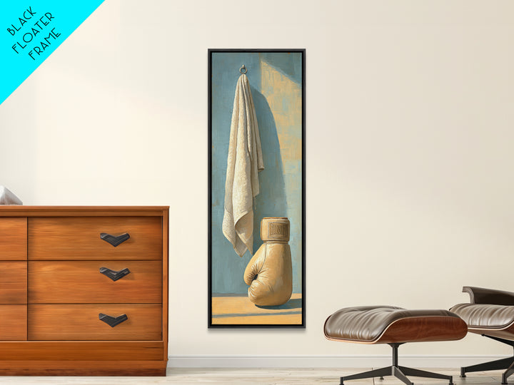 Boxing Glove and Towel Still Life Canvas Print, Gym Art, Print, Gym Decor, Fine Art, Strength, Wall Decoration, Sports Decor, GYM-1x3-28