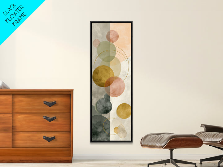 Jump Rope Motion Forming Circular Energy Lines Canvas Print, Gym Art, Framed Canvas, Gym Decor, Abstract Art, Strength, GYM-1x3-89
